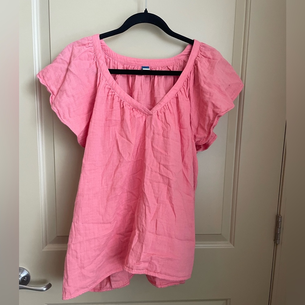 Pink Cap Sleeve Old Navy Tank Top Blouse